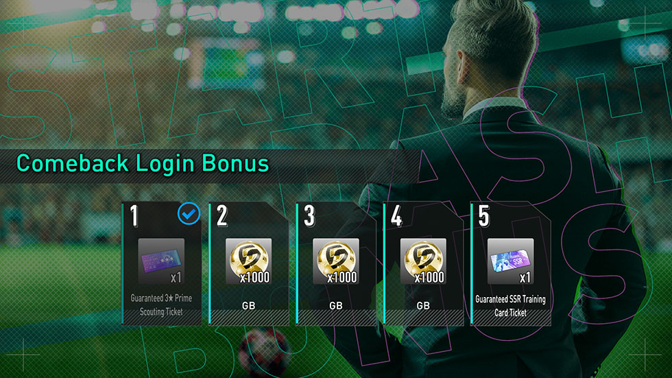 Comeback Login Bonus Screenshot