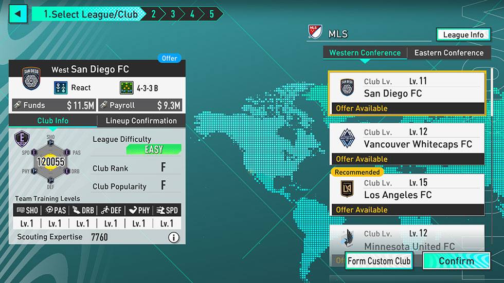 New Leagues Screenshot